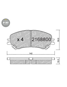 FRONT HIGH PERFORMANCE BRAKEPADS S50 RENAULT ESPACE V MEGANE IV SCENIC IV TALISMAN