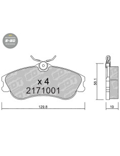 FRONT HIGH PERFORMANCE BRAKEPADS S50 CITROEN BERLINGO XSARA XSARA PICASSO PEUGEOT 306 PARTNER