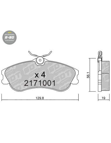 Pastillas De Freno Delanteras High Performance S50 Citroen Berlingo Xsara Xsara Picasso Peugeot 306 Partner