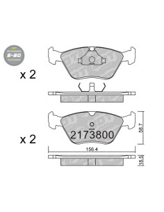 FRONT HIGH PERFORMANCE BRAKEPADS S50 FORD COUGAR ESCORT MONDEO SIERRA