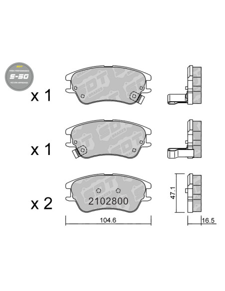 Pastillas De Freno Delanteras High Performance S50 Hyundai Atos Mx Atos Prime Mx