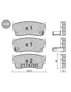 Pastillas De Freno Delanteras High Performance S50 Geo Tracker Suzuki Vitara X90 Off-Road
