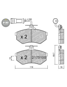 FRONT HIGH PERFORMANCE BRAKEPADS S50 AUDI 80 90 100 A4 8D COUPE TOYOTA HILUX