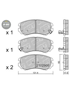 FRONT HIGH PERFORMANCE BRAKEPADS S50 HYUNDAI COUPE GK ELANTRA SONATA TUCSON KIA SOUL AM SPORTAGE MK2