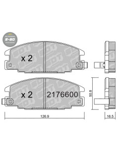 Pastillas De Freno Delanteras High Performance S50 Isuzu Campo Trooper Opel Frontera A