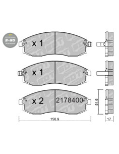 FRONT HIGH PERFORMANCE BRAKEPADS S50 NISSAN MAXIMA QX A32