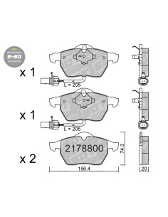 FRONT HIGH PERFORMANCE BRAKEPADS S50 AUDI A4 B6 B7 A6 SEAT EXEO SKODA SUPERB 3U VW PASSAT B5