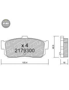Pastillas De Freno Traseras High Performance S50 Nissan Primera W10
