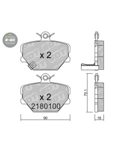 FRONT HIGH PERFORMANCE BRAKEPADS S50 MCC SMART CROSSBLADE FORTWO 450 451 ROADSTER 452