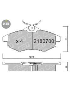 Pastillas De Freno Delanteras High Performance S50 Citroen C2 C3