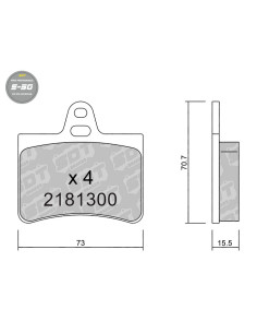 REAR HIGH PERFORMANCE BRAKEPADS S50 CITROEN C5