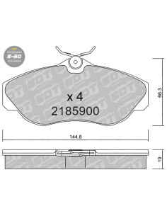 FRONT HIGH PERFORMANCE BRAKEPADS S50 LAND ROVER DISCOVERY RANGE ROVER OFF-ROAD