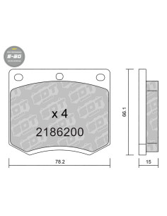 Pastillas De Freno Delanteras High Performance S50 Ford Capri Escort Granada Taunus Hyundai Stellar Lotus Eclat
