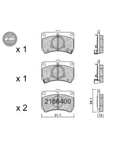 Pastillas De Freno Delanteras High Performance S50 Mazda 323 Bf Bw Mercury Tracer