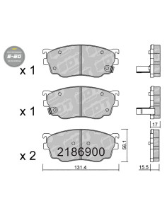 FRONT HIGH PERFORMANCE BRAKEPADS S50 MAZDA 626 GF 626 STATION WAGON GW PREMACY
