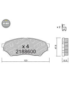 FRONT HIGH PERFORMANCE BRAKEPADS S50 MITSUBISHI MONTERO PININ OFF-ROAD