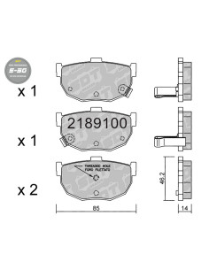 REAR HIGH PERFORMANCE BRAKEPADS S50 NISSAN 200SX S14 240SX S13 300ZX Z31 MAXIMA J30
