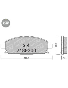 FRONT HIGH PERFORMANCE BRAKEPADS S50 NISSAN PATHFINDER R50 XTRAIL T30 OFF-ROAD