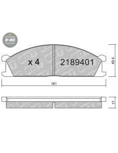 Pastillas De Freno Delanteras High Performance S50 Nissan Terrano Wd21 Urvan E23 E24