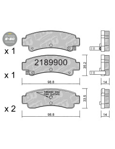 REAR HIGH PERFORMANCE BRAKEPADS S50 NISSAN SENTRA B13 SUNNY B12 N13 SR20