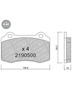 HIGH PERFORMANCE BRAKEPADS S50 CITROEN DS3 DODGE FERRARI 360 F430 FORD FOCUS RS KTM XBOW LOTUS PEUGEOT 208