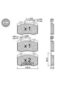 Pastillas De Freno Delanteras High Performance S50 Alfa Romeo 147 156 Gtv Gta Spider Chrysler Fiat Coupe Lancia Delta Integrale