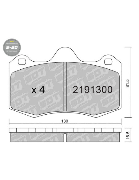 HIGH PERFORMANCE BRAKEPADS S50 FRONT AP RACING GALFER LOTUS RENAULT SEAT REAR MCLAREN MP4