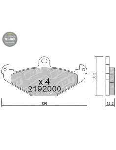 HIGH REAR PERFORMANCE BRAKEPADS S50 LOTUS ELISE EXIGE OPEL SPEEDSTER TESLA ROADSTER SPORT