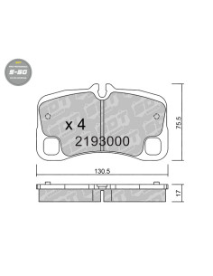 REAR HIGH PERFORMANCE BRAKEPADS S50 PORSCHE 911 997 CARRERA TURBO GT3 RS
