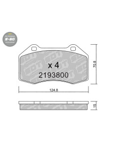 FRONT HIGH PERFORMANCE BRAKEPADS S50 ALPINE A110 OPEL CORSA D OPC RENAULT CLIO 3 RS