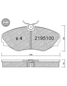 Pastillas De Freno High Performance S50 Nissan Commercial / Opel Commercial / Renault