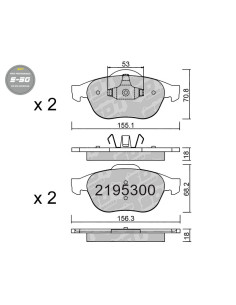 Pastillas De Freno Delanteras High Performance S50 Renault