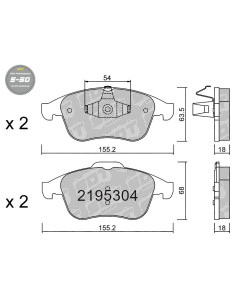 HIGH PERFORMANCE BRAKEPADS S50 RENAULT