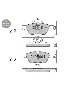 HIGH PERFORMANCE BRAKEPADS S50 RENAULT