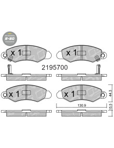 HIGH PERFORMANCE BRAKEPADS S50 SUBARU / SUZUKI