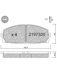 HIGH PERFORMANCE BRAKEPADS S50 TOYOTA