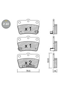 HIGH PERFORMANCE BRAKEPADS S50 TOYOTA OFF-ROAD