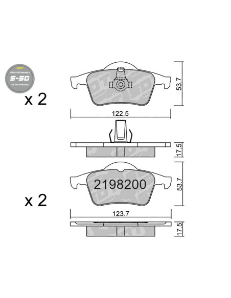 Pastillas De Freno High Performance S50 Volvo