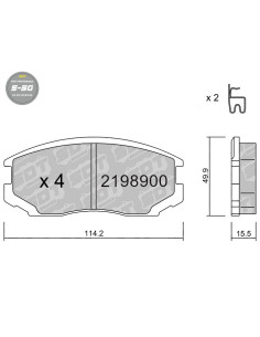 HIGH PERFORMANCE BRAKEPADS S50 DAIHATSU OFF-ROAD