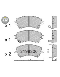 FRONT HIGH PERFORMANCE BRAKEPADS S50 TOYOTA COROLLA E12