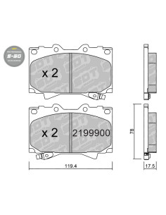 FRONT HIGH PERFORMANCE BRAKEPADS S50 LEXUS LX470 TOYOTA LAND CRUISER HDJ100