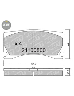 Pastillas De Freno Delanteras High Performance S50 Alcon Advantage Extreme Peugeot 308 Gti Mk2 Rcz Thp R