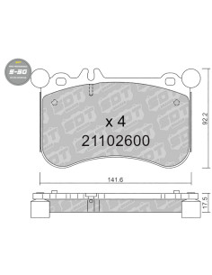 FRONT HIGH PERFORMANCE BRAKEPADS S50 MERCEDES BENZ CLS X218 SLC 172 43AMG SLK R172 55AMG