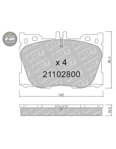Pastillas De Freno Delanteras High Performance S50 Mercedes Benz C43 W205 C205 S205 E W213 C238 S213 Cls C257 Glc X253