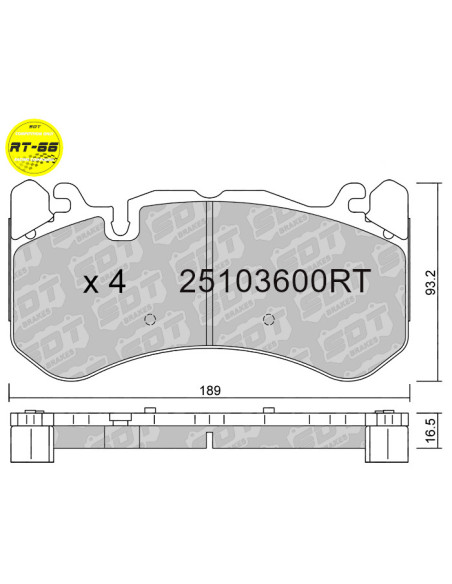 RACING BRAKEPADS RT66 AUDI RS6 C6 C7 RS7 4G CAMARO SS CORVETTE C7 Z06 MERCEDES C63 SLS AMG